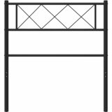  Metalno zamjensko uzglavlje crno 90 cm | shoptok.hr