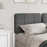  Tapecirani uzglavlje s uzglavljem Bijela i svijetlo siva 135 cm | shoptok.hr