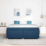  Okvir za krevet s madracem Plava 180 x 200 cm tkanina | shoptok.hr