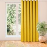  Curtain MILANA color mustard style classic silver silver metal eyelets chenille 560x245 HOMEDE | shoptok.hr