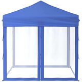 Zložljiv vrtni šotor s stranicami moder 2x2 m, (20703345) | Shoptok.si
