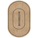 Mila Home Smeđa kupaonska prostirka 60x90 cm Jute Look – Cijene