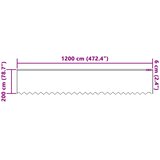  Čipkasta zavjesa sa zavjesama Bijelo 200 x 1200 cm Poliester | shoptok.hr