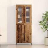  Highboard 2 pcs Staro drvo 69,5 x 34 x 180 cm Konstruirano drvo | shoptok.hr