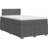  Boxspring krevet s madracem Tamnosiva 120 x 190 cm Tkanina | shoptok.hr