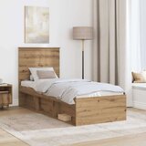  Okvir za krevet Umjetnička hrastovina 75 x 190 cm | shoptok.hr
