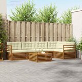  Set vanjskih sofa 6 kom. Prirodna i krem | shoptok.hr