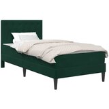  Okvir kreveta s madracem Tamnozelena 90 x 200 cm Baršun | shoptok.hr