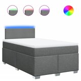 vidaXL Krevet box spring s madracem tamnosivi 120 x 190 cm tkanina | shoptok.hr
