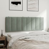  Jastuk za uzglavlje Hanko svjetlosivi 120 cm baršunasti | shoptok.hr