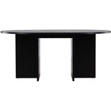 Venture Home okrugli rastezljivi blagovaonski stol Strada ⌀120 cm, crna | shoptok.hr