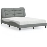  Krevet s madracem Hvar svjetlosivi 120 x 200 cm od tkanine | shoptok.hr