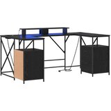  Stol s policom Crni hrast 182 x 101 x 87,5 cm Konstruirano drvo | shoptok.hr