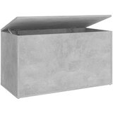 vidaXL Skrinja za shranjevanje betonsko siva 84x42x46 cm iverna plošča | Shoptok.si
