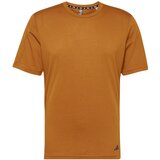 Adidas Funkcionalna majica karamel / črna | Shoptok.si