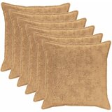  Presvlaka za jastuk 6 kom. HOUTEN Sivosmeđa 60 x 60 cm | shoptok.hr