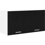 vidaXL Viseča omarica s polico Riga Črna Orehovina 80 x 31 x 40 cm | Shoptok.si