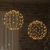  Lopta 2 kom. Topla bijela 50 x 50 x 52 cm Metal 320 LED lampica Cijene