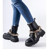 Gemre Black boots with a chain Bowling | Shoptok.si