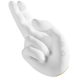 SuperLove Magic Hand Heated Finger Motion Stimulator White Cene