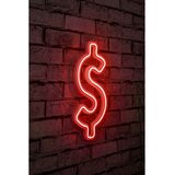 Wallity Dekorativna LED rasveta Dollar Sign, 19x39x2cm, Crvena | ePonuda.com