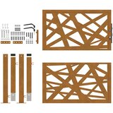  Vrtna vrata 100x100 cm Otporni čelik, lagani dizajn | shoptok.hr