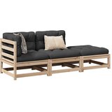  3-dijelni set vrtnih sofa od masivne borovine s jastucima Cijene
