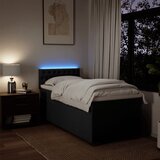  Box spring krevet s madracem crni 90x190 cm od tkanine | shoptok.hr