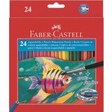 Faber-castell akvarelne drvene bojice akvarelne set - 24 boje - papirna kutija Cene
