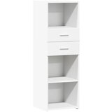 Maison Chic Visoka omara - Komoda - Predalnik bela 40x42,5x124 cm inženirski les, (21718805) Cene