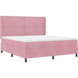 Box spring krevet s madracem Ružičasta 180 x 200 cm Baršun | shoptok.hr