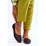 Zazoo Comfortable Leather Women's Ballerinas Black Luka | shoptok.hr