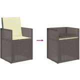  Komplet za jedilnico v vrtu 7 pcs Svetlo siva in krem PP, (5000301233) | Shoptok.si