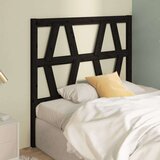  Posteljno vzglavje črno 81x4x100 cm trdna borovina, (20647055) | Shoptok.si