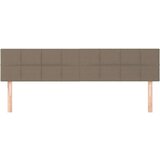  Posteljno vzglavje 2 kosa taupe 100x5x78/88 cm blago, (20932249) | Shoptok.si