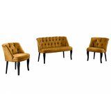 Atelier Del Sofa sofa i fotelja roma black wooden mustard Cene