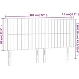  Uzglavlje s ušima tamnosivo 183x16x118/128 cm baršunasto | shoptok.hr