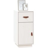  Komoda bela 34x40x75 cm trdna borovina, (20600791) | Shoptok.si