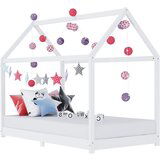 The Living Store Otroški posteljni okvir bel iz trdne borovine 90x200 cm - Otroški Posteljni Okvir, (21577116) | Shoptok.si