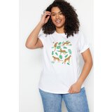 Trendyol Curve Plus Size T-Shirt - White - Regular fit Cijene