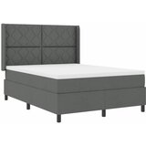  Krevet s opruga kutije Tamno siva 200 x 140 cm tkanina | shoptok.hr