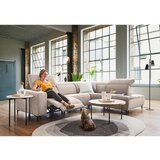 Pure Home Lifestyle SEDEŽNA GARNITURA, rebrasti žamet rjavosiva | Shoptok.si