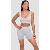 GymBeam Lift Seamless Sports Bra Grey