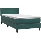Box Spring krevet s madracem tamnozeleni 80x220 cm baršun | shoptok.hr