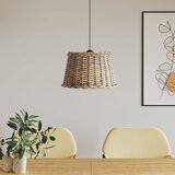 vidaXL Sjenilo za stropnu svjetiljku smeđe Ø45x28 cm od pruća Cijene
