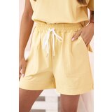 Kesi Włoski Women's punto set with short sleeves and shorts dark yellow | Shoptok.si
