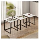 Hanah home Set 3 stočića Dublin White u
