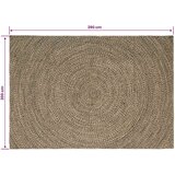 Tepisi za područja Prirodna i crna 200 x 290 cm Juta | Eponuda.com