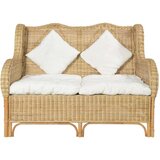 vidaXL Dvosjed od prirodnog ratana i platna | shoptok.hr