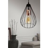  Črna viseča svetilka s kovinskim senčilom ø 24 cm – | Shoptok.si